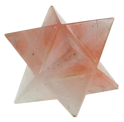 ETOILE MERKABA QUARTZ ROSE - 4 CM