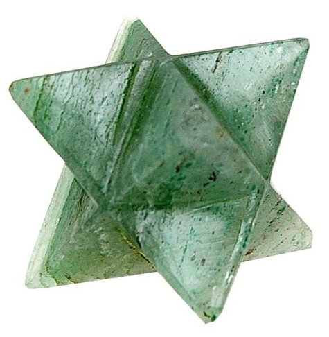 ETOILE MERKABA AVENTURINE VERTE - 4 CM