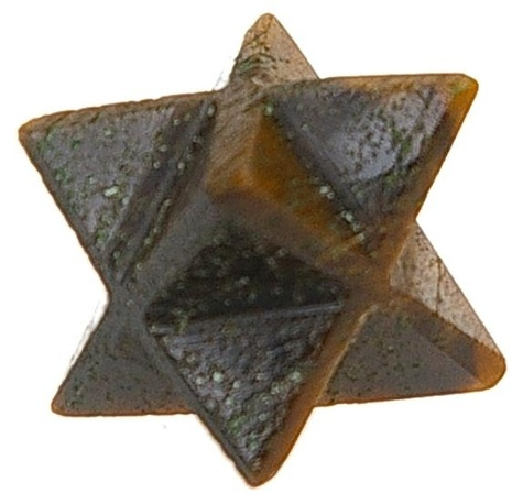 ETOILE MERKABA OEIL DE TIGRE - 2 CM