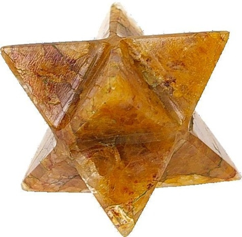 ETOILE MERKABA GOLDEN QUARTZ - 4 CM