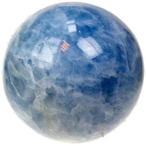 SPHERE CALCITE BLEUE MADAGASCAR - 20 CM