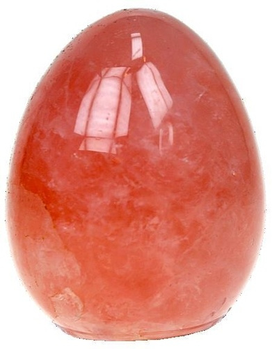 OEUF QUARTZ ROSE MADAGASCAR - 6 A 7 CM