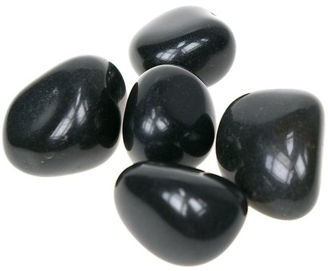 PIERRES ROULEES - AGATE NOIRE - SACHET 500 GRS.