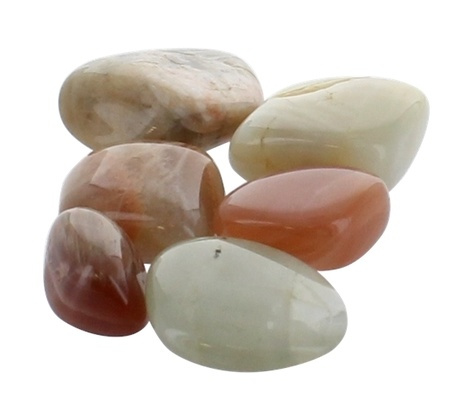 PIERRES ROULEES - PIERRE DE LUNE ORANGE - SACHET 500 GRS