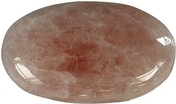 GALET QUARTZ ROSE - PIECE DE 3,5 X 4 CM