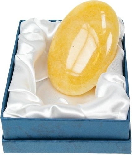 GALET GM CALCITE ORANGE 5 X 7 CM - LA PIECE