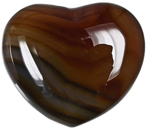 COEUR CORNALINE CHAUFFEE 45 MM - LA PIECE