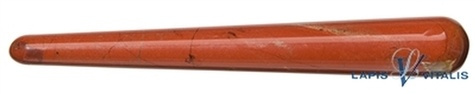 baton de massage jaspe rouge - 1,5 x 10 cm