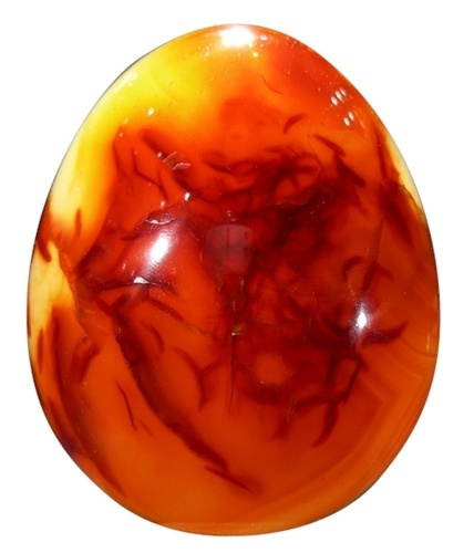 OEUF CORNALINE CHAUFFEE - PIECE DE 30 X 45 MM