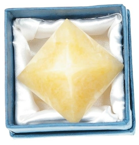 PYRAMIDE CALCITE ORANGE 30 MM - LA PIECE