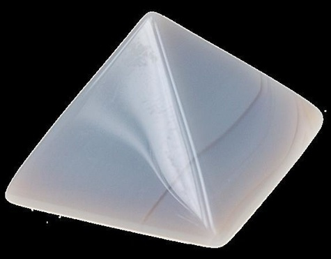 PYRAMIDE AGATE BRUNE 30 MM - LA PIECE