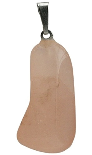 PENDENTIF QUARTZ ROSE - PIECE ENTRE 1 ET 2 CM