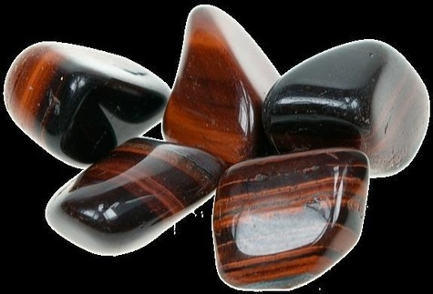 PIERRES ROULEES OEIL DE TIGRE ROUGE - 1 KG