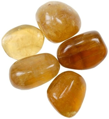 PIERRES ROULEES - FLUORITE JAUNE - SACHET 500 GRS