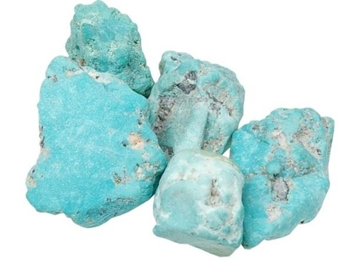 TURQUOISE BRUTE DE MONGOLIE - 100 GR.