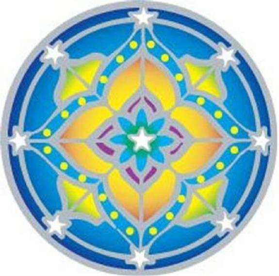 Autocollant attrape-soleil - Mandala 1