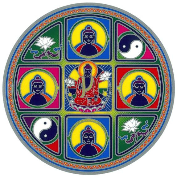 AUTOCOLLANT ATTRAPE SOLEIL : MANDALA 4