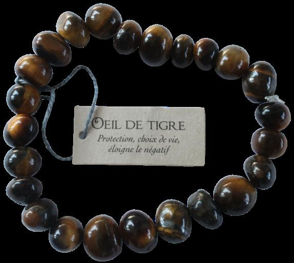 BRACELET NUGGETS OEIL DE TIGRE