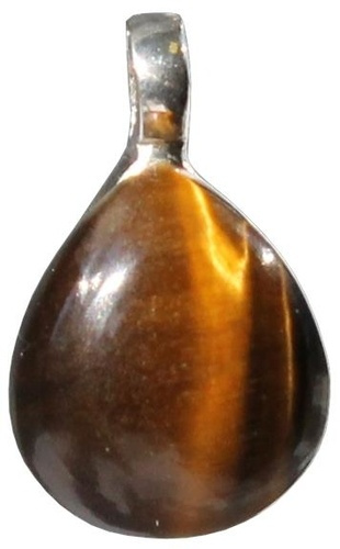 PENDENTIF PIERRE BOMBEE OEIL DE TIGRE