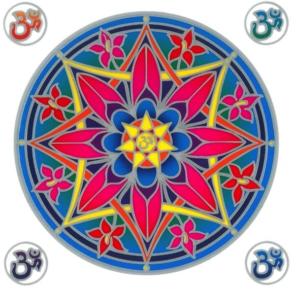 AUTOCOLLANT ATTRAPE-SOLEIL - FLEUR OM