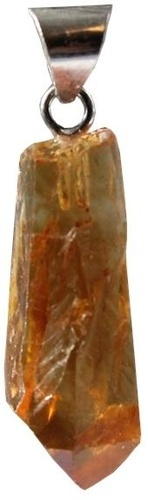 PENDENTIF POINTE CITRINE PM - ARGENTE