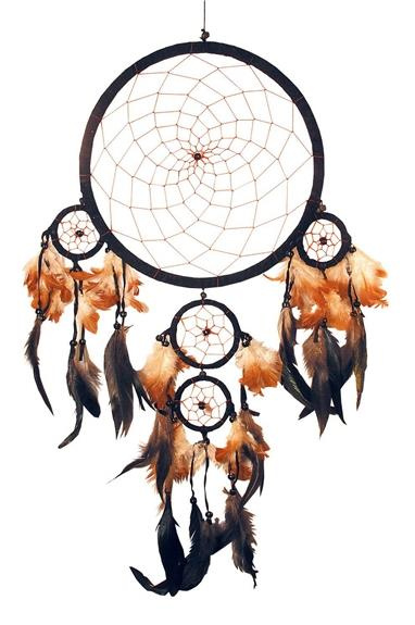 ATTRAPE-REVES NOIR ORANGE - GM