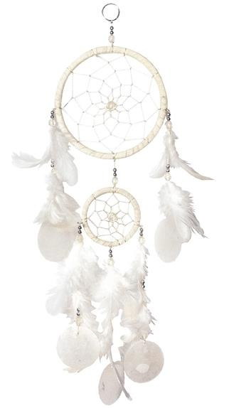ATTRAPE-REVES BLANC ET COQUILLAGES - MM