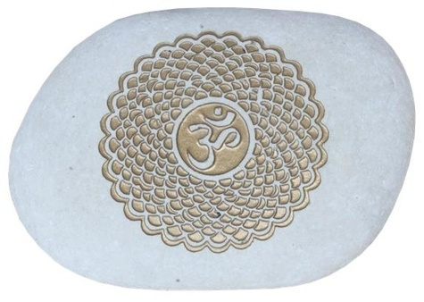 PRESSE PAPIER GALET CHAKRA SAHASRARA