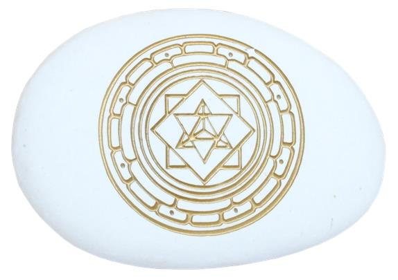 PRESSE PAPIER GALET MERKABA