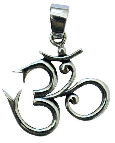 MEDAILLE OM - ARGENT 925 - 2,5 CM