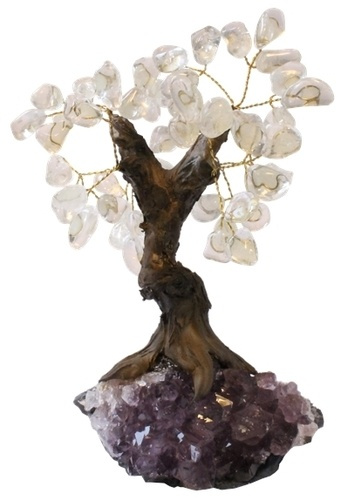 ARBRE DU BONHEUR CRISTAL DE ROCHE - GM