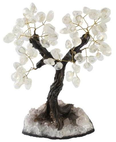 ARBRE DU BONHEUR CRISTAL DE ROCHE - PIERRES ROULEES - TGM