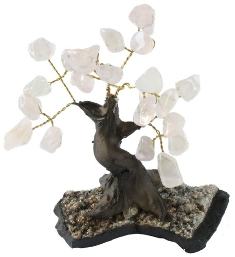 ARBRE DU BONHEUR QUARTZ ROSE PM