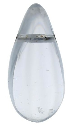 PENDENTIF GOUTTE PIERRE PERCEE - CRISTAL DE ROCHE