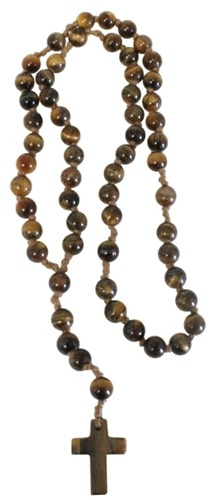 CHAPELET PERLES 6 MM - OEIL DE TIGRE