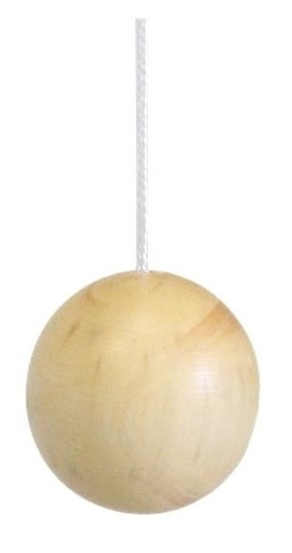 PENDULE EN BUIS AVEC CORDELETTE - 30 MM