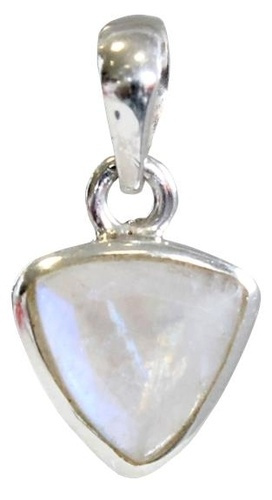 PENDENTIF PIERRE DE LUNE ARC EN CIEL - LABRADORITE BLANCHE