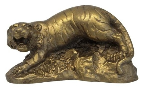 LES SIGNES CHINOIS - TIGRE - LAITON DORE