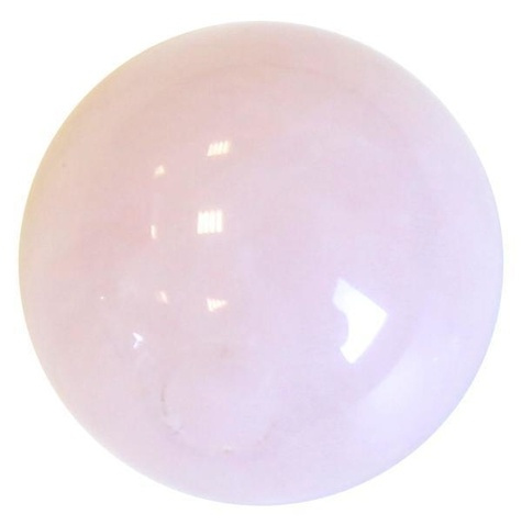 Perle Ronde Percée Quartz Rose - 2 cm