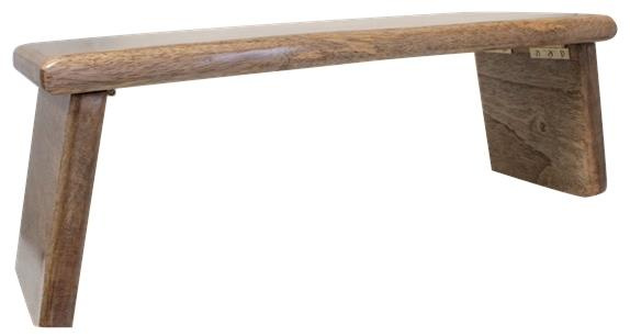 BANC DE MEDITATION EN BOIS AVEC PIEDS RABATTABLES