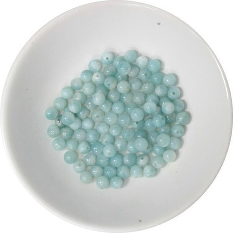 PERLES AMAZONITE 4 MM - SACHET DE 100 PERLES