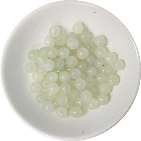 PERLES JADEITE 6 MM - SACHET DE 66 PERLES