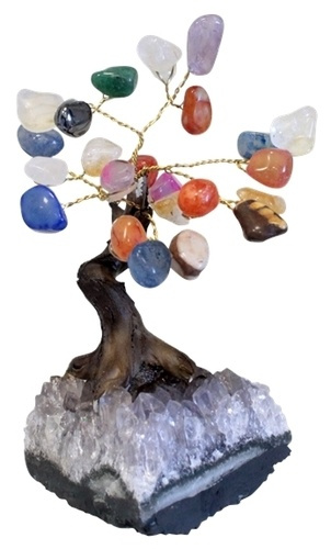 ARBRE DU BONHEUR QUARTZ MULTICOLORE PM