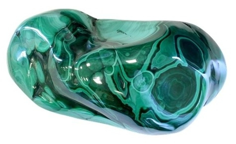 FORME LIBRE POLIE MALACHITE - 200 A 250 GRAMMES