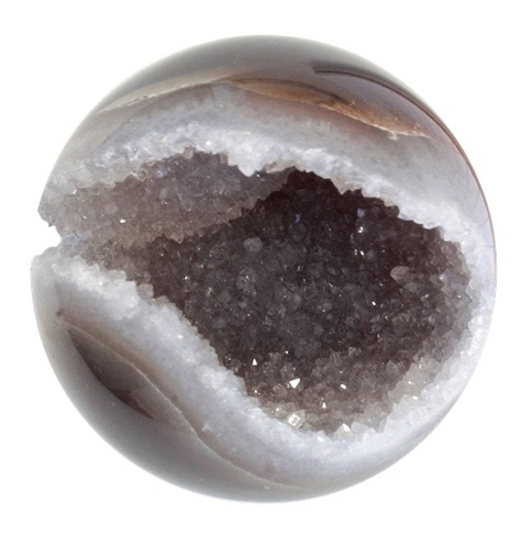 BOULE CREUSE CRISTAUX DE QUARTZ TOP QUALITE 4,7 KILO