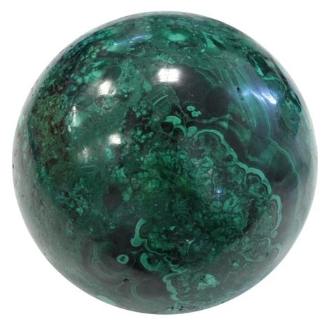 SPHERE MALACHITE POLIE - PIECE DE 2,5 A 3 KILO