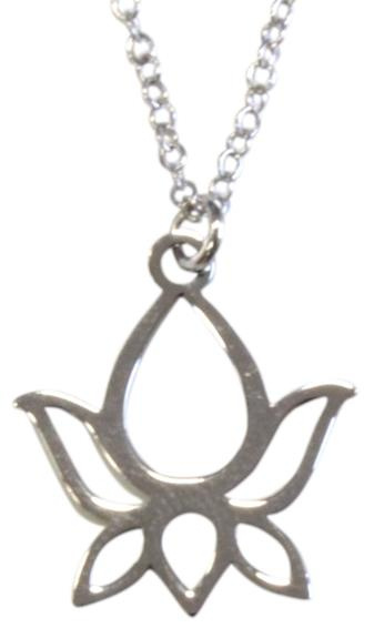 COLLIER FLEUR DE LOTUS DESIGN 1 - ARGENT 925