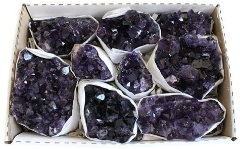 AMETHYSTE DRUSE URUGUAY - BOITE DE 1.5 KG ENVIRON