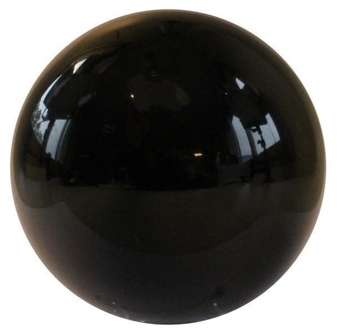 sphere obsidienne noire - piece de 8 cm