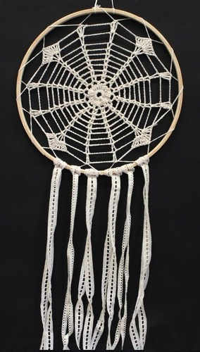 ATTRAPE-REVES CROCHET ET DENTELLE INGRAM BEIGE - TGM
